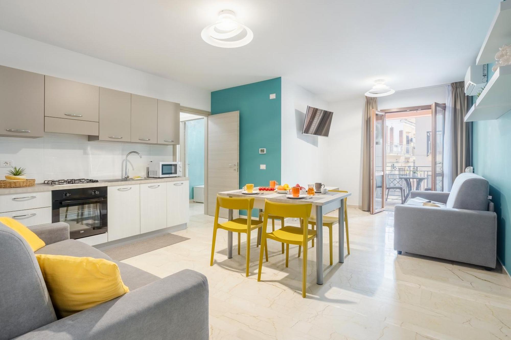 Azzurra Apartments Балестрате Экстерьер фото